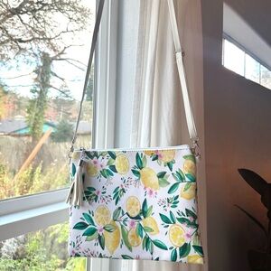 Lemon Print Crossbody Bag